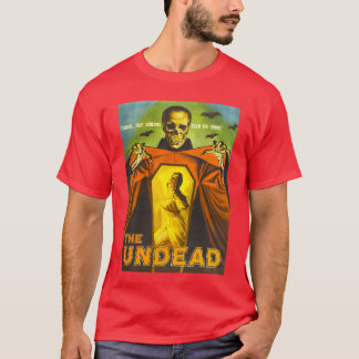 Griezelige Skelet Retro Halloween Monster Poster H T-shirt