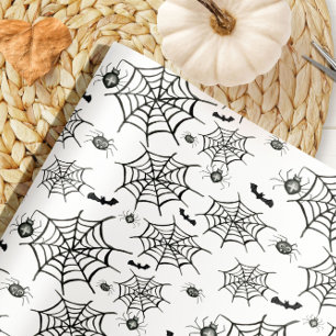 Griezelige Spinnen Halloween Inpakpapier