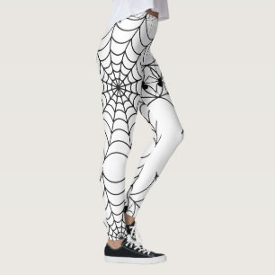 Griezelige Spinnenweb Halloween Leggings