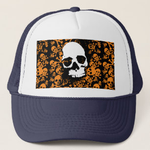 Griezelige symmetrie: een levendig scala aan kleur trucker pet