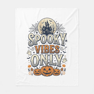 Griezelige trillingen alleen Halloween Geest Pompo Fleece Deken