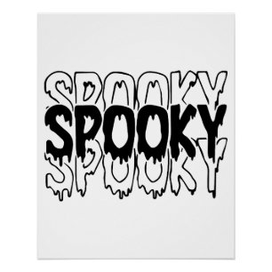 Griezelige trui Halloween griezelige vibes T-shir Perfect Poster