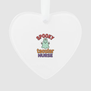 Griezelige Verpleegster Halloween Vintage Vector T Ornament