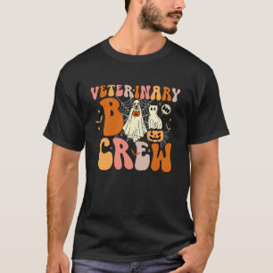 Griezelige Veterinaire Boo Bemanning Dierenarts Ha T-shirt