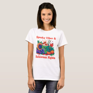 Griezelige Vibes Halloween Nacht Fun T-Shirt