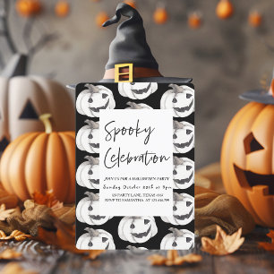 Griezelige viering Gelukkig Halloween uitnodigin Kaart