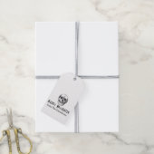 Griezelige Vintage Schedel Gelukkig Halloween Cadeaulabel (Met Touw)