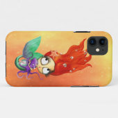 Griezelige zeemeermin met Octopus Case-Mate iPhone Case (Achterkant (horizontaal))