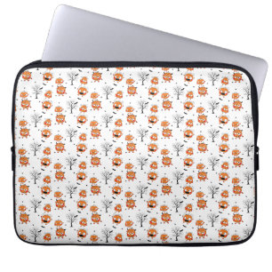 Griezelige zoete babyvleermuis Halloween-cadeauver Laptop Sleeve