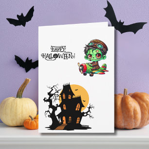 Griezelige Zombie Piloot Vliegtuig & Geheime Huis Kaart