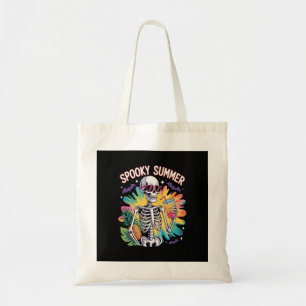Griezelige zomer strandvakantie tote bag