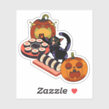 Griezelige Zwarte Kat's Halloween Sushi Feest