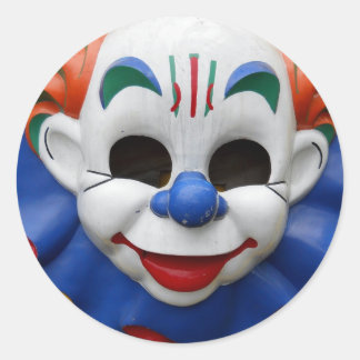 Griezeligste circusclown ooit! ronde sticker