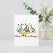 griezelroos briefkaart (Staand voorkant)