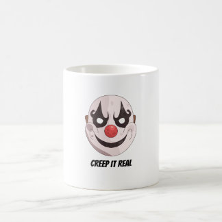 Griezels echt griezelig clownmasker Halloween graf Koffiemok