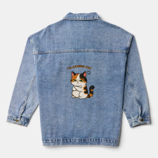 Griezige Schotse Kat - Ik oordeel over je Denim Jacket
