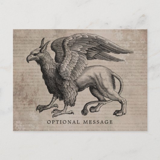 Griffin Creature  Briefkaart (Voorkant)