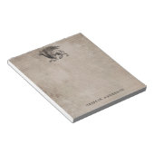 Griffin Creature  met naam Notitieblok (Schuin)