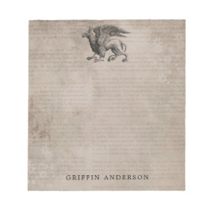 Griffin Creature met naam Notitieblok