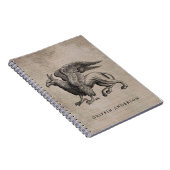 Griffin Creature  met naam Notitieboek (Rechterzijde)