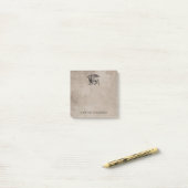 Griffin Creature  met naam Post-it® Notes (Op bureau)