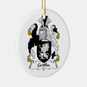 Griffin Family Crest Keramisch Ornament (Rechts)
