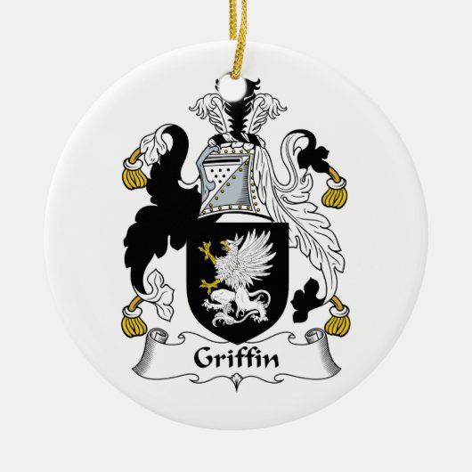 Griffin Family Crest Keramisch Ornament (Voorkant)