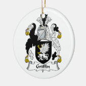 Griffin Family Crest Keramisch Ornament (Links)