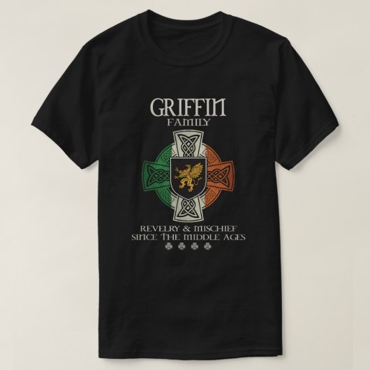Griffin Family Ireland Griffin achternaam T-shirt (Design voorkant)