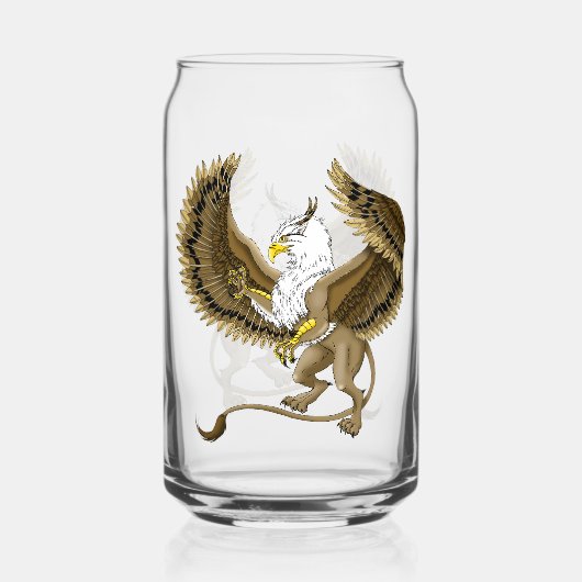 Griffin Fantasy Griffin Mythologie Blikvorm Glas (Voorkant)