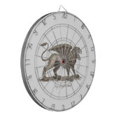  griffin ( gryphus greiff ) illustratie . dartbord (Voorkant Links)