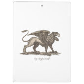  griffin ( gryphus greiff ) illustratie . klembord (Achterkant)