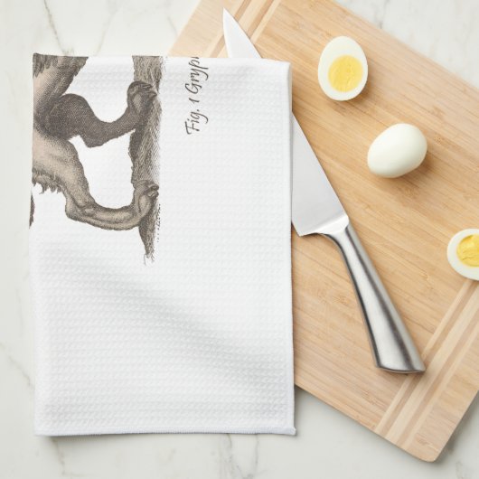 griffin ( gryphus greiff ) illustratie . theedoek (Quarter Fold)