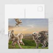 Griffin-mythologie Briefkaart (Voorkant / Achterkant)