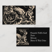 Griffin Mythologische Creatuur Profiel Kaart Visitekaartje (Voorkant / Achterkant)