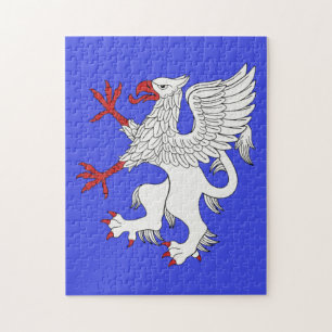 Griffin Rampant Argent Legpuzzel