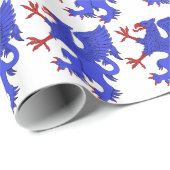 Griffin Rampant Azure Cadeaupapier (Rol Hoek)