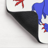 Griffin Rampant Azure Muismat (Hoek)