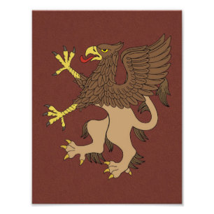 Griffin Rampant Foto Afdruk