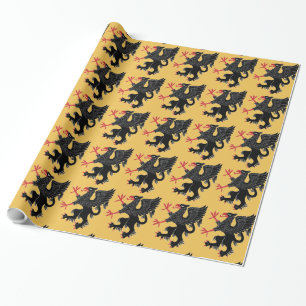 Griffin Rampant Sable Cadeaupapier