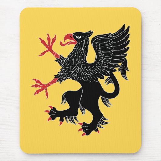 Griffin Rampant Sable Muismat (Voorkant)