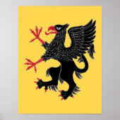 Griffin Rampant Sable Poster (Voorkant)