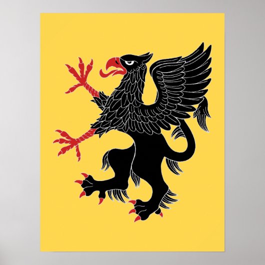 Griffin Rampant Sable Poster (Voorkant)