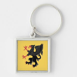 Griffin Rampant Sable Sleutelhanger