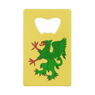 Griffin Rampant Vert Kredietkaart Flessenopener