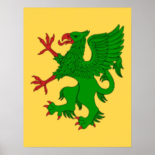 Griffin Rampant Vert Poster