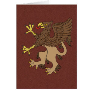 Griffin Rampant Wenskaart
