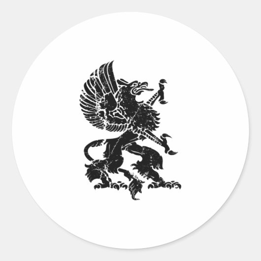 Griffin Ronde Sticker (Voorkant)