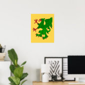 Griffin Staande Vert Poster (Thuiskantoor)