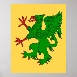 Griffin Staande Vert Poster